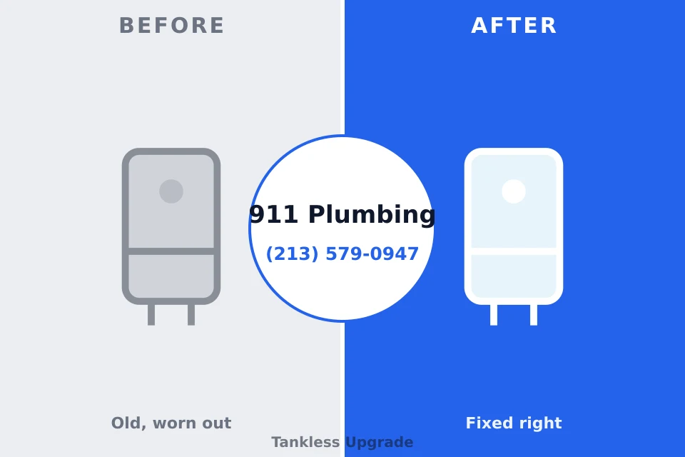 Before and after: plumbing repair Glenshaw, PA